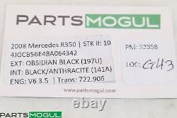 06-10 Mercedes W251 R500 Front Left Side Keyless Go Exterior Door Handle Black