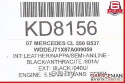 07-14 Mercedes W216 CL550 CL600 Right Passenger Side Door Handle Keyless Go OEM