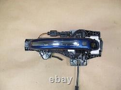 10-15 Audi Q7 4l Front Left Keyless Entry Exterior Door Handle Blue Oem