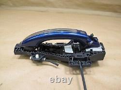 10-15 Audi Q7 4l Front Left Keyless Entry Exterior Door Handle Blue Oem