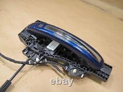 10-15 Audi Q7 4l Front Right Keyless Entry Exterior Door Handle Blue Oem