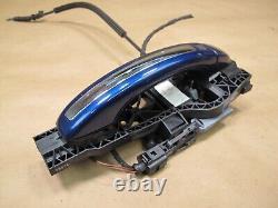 10-15 Audi Q7 4l Front Right Keyless Entry Exterior Door Handle Blue Oem