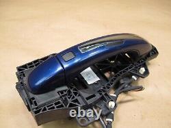 10-15 Audi Q7 4l Front Right Keyless Entry Exterior Door Handle Blue Oem