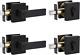 2 Pack Keyed Alike Square Front Door Entry Lever And Single Cylinder Deadbolt Co