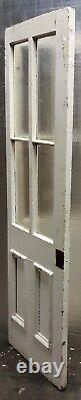 26x79x1.5 Antique Vintage Old Wood Wooden Exterior Entry Door Window Wavy Glass