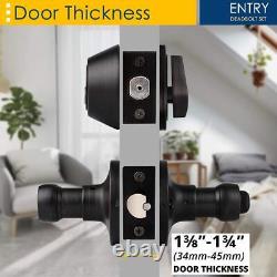 3 Pack Entry Door Lever and Deadbolt Lock Set Keyed Alike Handleset with Single