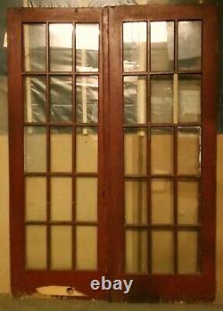 30x79.5 Antique Vintage SOLID Wood Wooden Exterior Entry Door Window Glass Lite