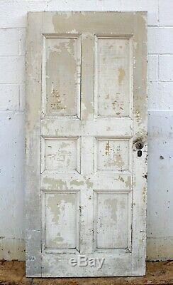 34x75x2 Antique 1854 Vintage SOLID Wood Wooden Exterior Front Entry Door Panel