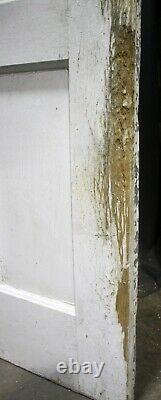 34x86x2 Antique Vintage Old SOLID Wood Wooden Entry Exterior Door Window Glass