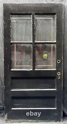 36x73 Antique Vintage SOLID Wood Wooden Exterior Entry Door Window Glass Lite