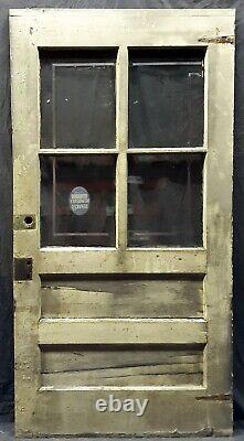 36x73 Antique Vintage SOLID Wood Wooden Exterior Entry Door Window Glass Lite