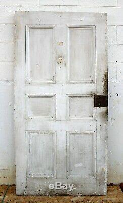 36x76x2 Antique 1854 Vintage SOLID Wood Wooden Exterior Front Entry Door Panel