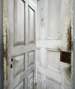 36x76x2 Antique 1854 Vintage SOLID Wood Wooden Exterior Front Entry Door Panel