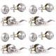 4 Pack Front Door Entry Lever Lockset And Double Cylinder Deadbolt Combinatio