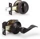 5 Pack Exterior Door Lock Set With Deadbolt Front Door Entry Lever Handle And Si