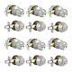 6 Pack All Keyed Same Entry Door Knobs With Single Cylinder Deadbolt For Exte