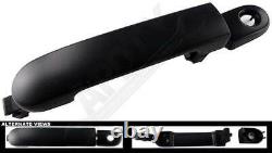 APDTY 93474 Exterior Door Handle Front LH Black wo/ Smart Entry System