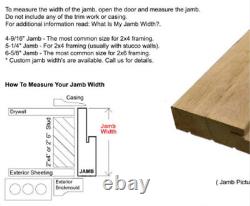 Alder 36 X 96 Craftsman 8 Lite Front Glass Entry Door