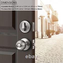 All Keyed Same Entry Door Knobs with Single Cylinder Deadbolt for Exterior