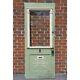 Antique Entry Door Front Wood Exterior Glass Victorian Vtg Eastlake Farm 79x32