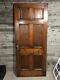 Antique Farmhouse Exterior Wood Entry Door /w 6 Panels & Hardware(stained) 36x84