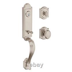 Avendale, Front Entry Handleset with Interior Knob, Featuring SmartKey Deadbo