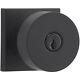 Baldwin Contemporary Single Cylinder Keyed Entry Door Knob With Square Rose Black