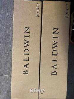 Baldwin Columbus Satin Nickel Handle Set With Deadbolt Smart Key Cylinder Nib