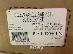 Baldwin Elkhorn Left Handed Single Cylinder Entry Handle-Set