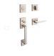 Baldwin La Jolla Entry Single Cylinder Keyed Door Handle Interior Square Handle