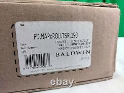 Baldwin Napa Standard Full Dummy Knob Matte Black Handleset FD. NAPxROU. TSR. 190