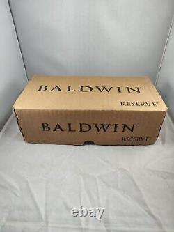 Baldwin Reserve Single Cylinder Keyed Entry Door Knob with Square Rose Black