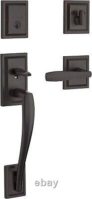 Baldwin Torrey Pines Venetian Bronze Front Entry Door Smartkey Handleset Lock e