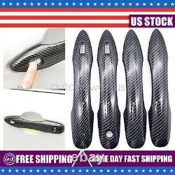 Carbon Fiber Style Door Handle Cover Trim ABS For Toyota Camry 2018 2019 2020