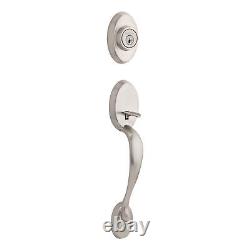 Chelsea Front Door Lock Handle and Deadbolt Set, Entry Handleset Exterior wit