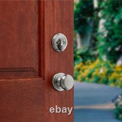 Chelsea Front Door Lock Handle and Deadbolt Set, Entry Handleset Exterior wit