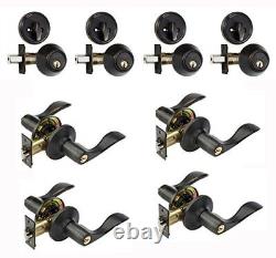 Cpher12p Heritage Front Door Entry Lever Lockset And Single Cylinder Deadbolt Co