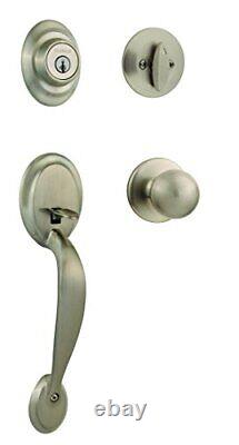 Dakota Front Door Lock Handle and Deadbolt Set, Entry Handleset Exterior with