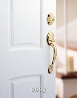Dakota Front Door Lock Handle and Deadbolt Set, Entry Handleset Exterior with