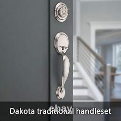 Dakota Front Door Lock Handle and Deadbolt Set, Entry Handleset Exterior with