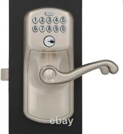 Door Deadbolt Lock Keypad Keyless Electronic Security Dead Bolt Satin Nickel