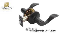 Dynasty Hardware CP-HER-12P, Heritage Front Door Entry Lever Lockset and Single