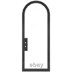 ETO DOORS ATHENS STEEL METAL SINGLE ARCHED 1-LITE FRENCH DOOR With LOW-E GLASS