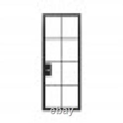 ETO DOORS WOOTZ STEEL METAL SINGLE ARCHED 8-LITE FRENCH DOOR With LOW-E GLASS