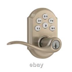 Electronic Door Lever Lock Code Smart Key Pad Security Home Safety Satin Nickel