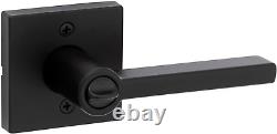 Entry Door Handle Lock Key Secure Keyed Reversible Lever Exterior Matte Black