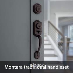Entry Handleset Exterior +Interior Door Knob, Venetian Bronze, Pick Resistant