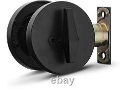 Entry Lever Door Handle and Entry & Deadbolt Combo Keyed Alike Iron Black