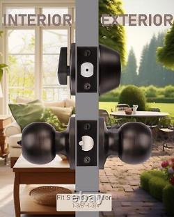 Exterior Deadbolt And Door Knob Set Oil Rubbed Bronze Entry Door Locksets