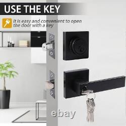 Exterior Door Lock Set With Deadbolt Front Door Handle Set With Deadbolt Door